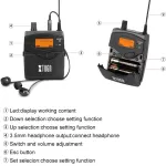 Xtuga RW2080 - 2 Bodypack Professional Wireless In Ear Monitor System