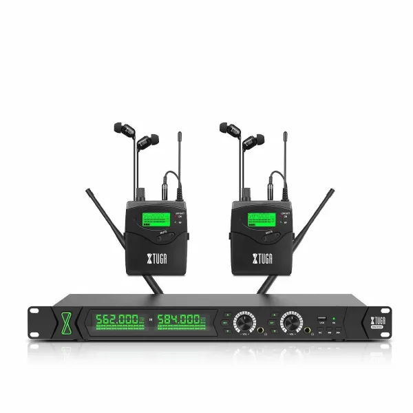 XTUGA RW2090 2 Channel Wireless in Ear Monitor System