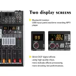 XTUGA LM80D Professional Audio Mixer 8 Channels Audio Music Mixer Mixing Console With Bluetooth USB