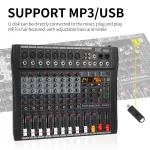 XTUGA RX80 8-Channel Professional Audio Mixer