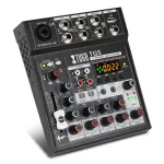 XTUGA TG5 5 Channel Audio Mixer Portable Mini Sound Mixing Console with USB