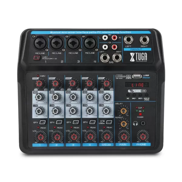 Xtuga AM6 Audio Mixer Sound 6 Channels | Xtuga-Audio
