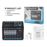 Xtuga AM6 Audio Mixer Sound 6 Channels | Xtuga-Audio