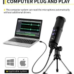 Xtuga BM990 Type C & USB Condenser Microphone